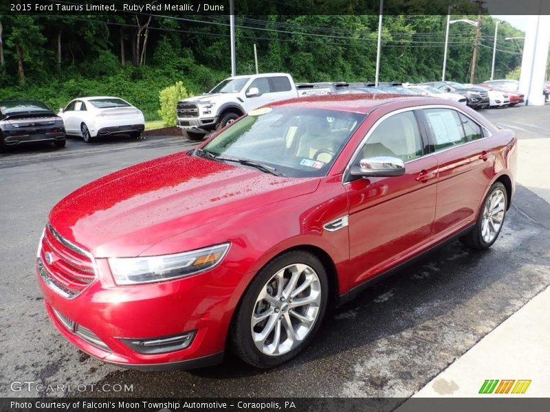 Ruby Red Metallic / Dune 2015 Ford Taurus Limited