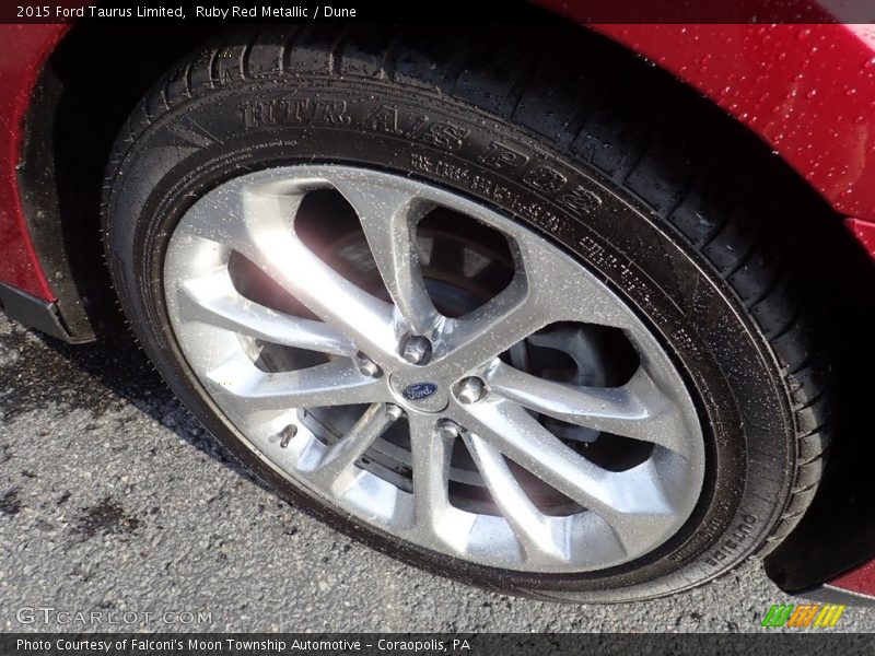 Ruby Red Metallic / Dune 2015 Ford Taurus Limited
