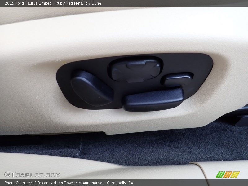 Ruby Red Metallic / Dune 2015 Ford Taurus Limited