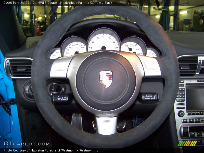 Mexico Blue Paint to Sample / Black 2008 Porsche 911 Carrera S Coupe