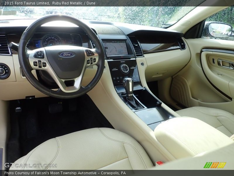 Ruby Red Metallic / Dune 2015 Ford Taurus Limited