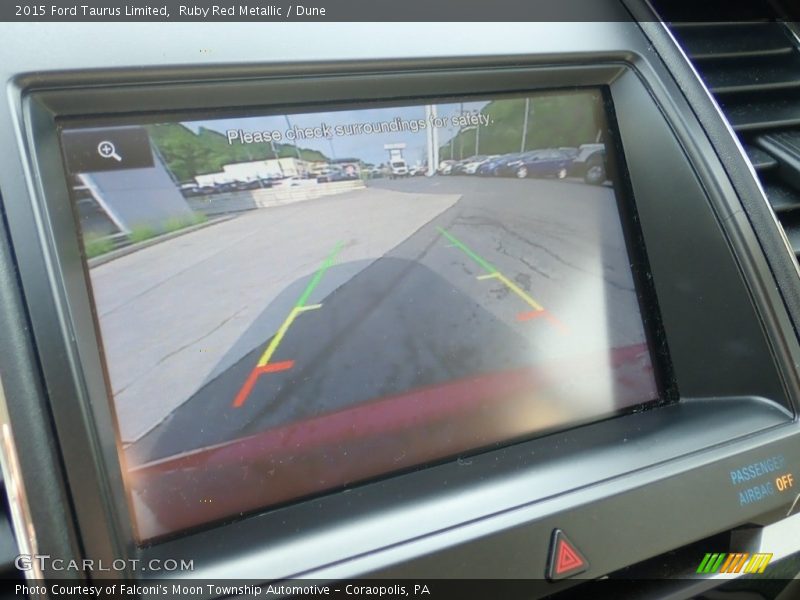 Ruby Red Metallic / Dune 2015 Ford Taurus Limited