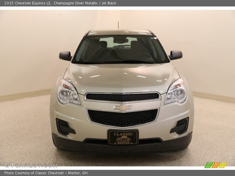 Champagne Silver Metallic / Jet Black 2015 Chevrolet Equinox LS
