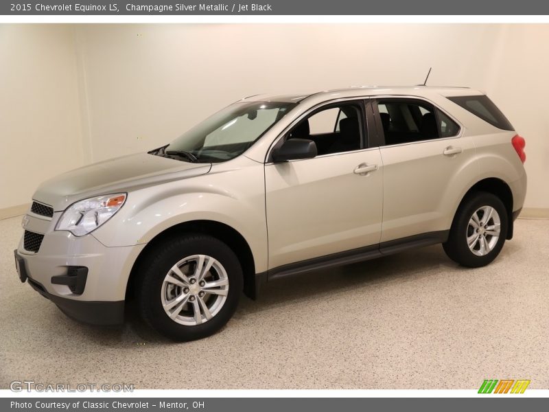 Champagne Silver Metallic / Jet Black 2015 Chevrolet Equinox LS