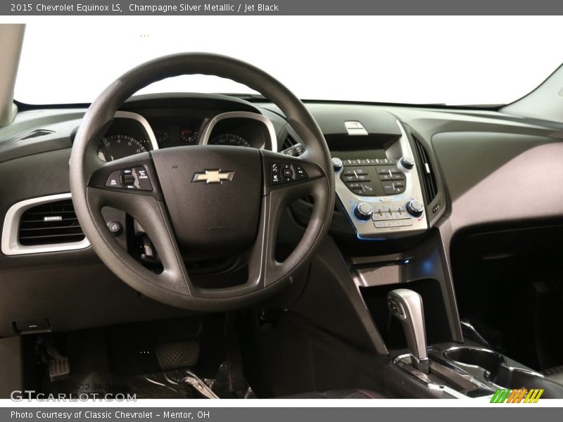 Champagne Silver Metallic / Jet Black 2015 Chevrolet Equinox LS