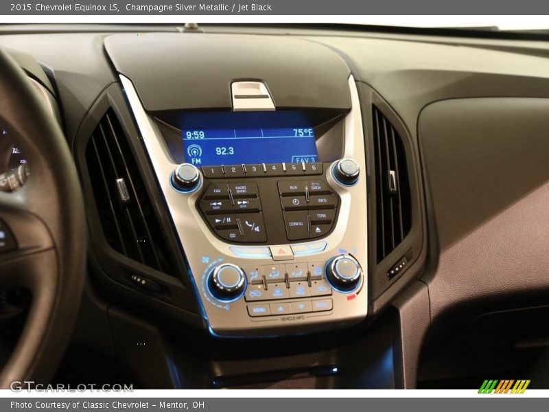 Champagne Silver Metallic / Jet Black 2015 Chevrolet Equinox LS