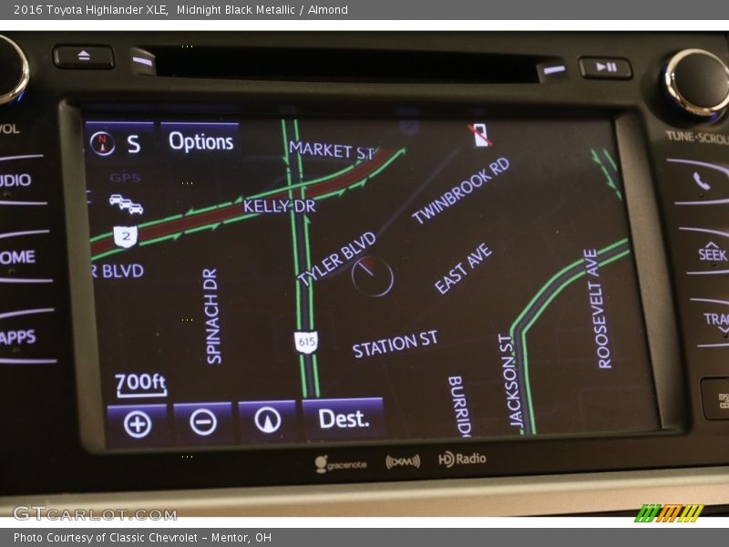 Midnight Black Metallic / Almond 2016 Toyota Highlander XLE