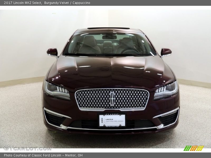 Burgundy Velvet / Cappuccino 2017 Lincoln MKZ Select