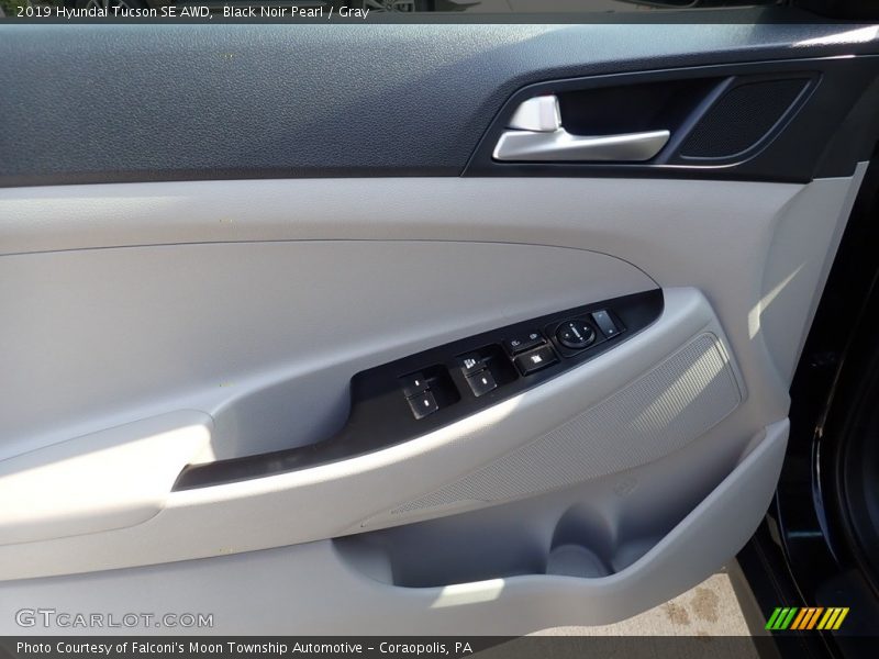 Black Noir Pearl / Gray 2019 Hyundai Tucson SE AWD