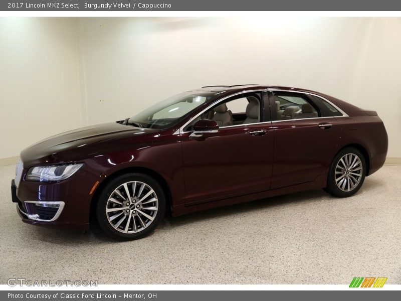 Burgundy Velvet / Cappuccino 2017 Lincoln MKZ Select