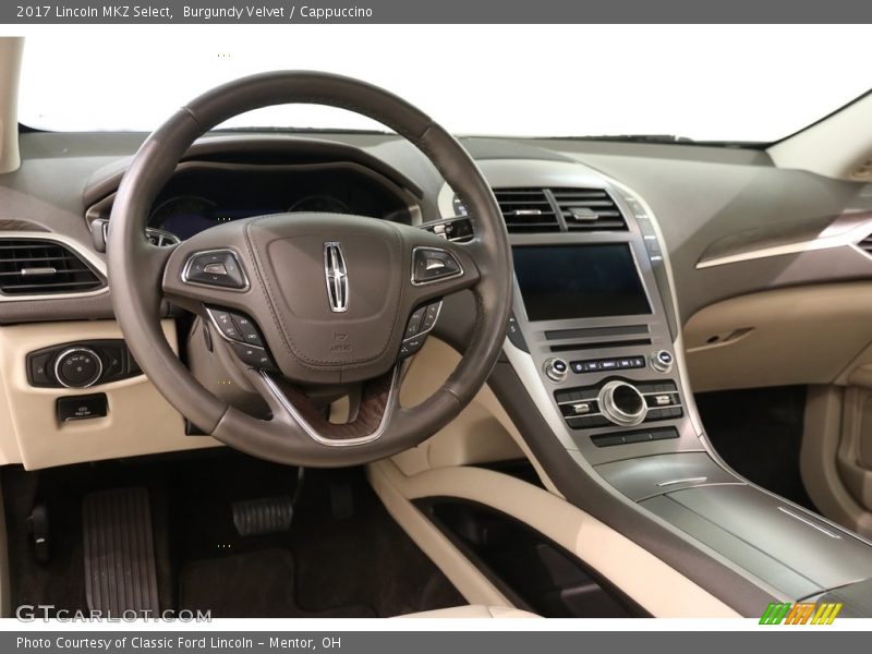 Burgundy Velvet / Cappuccino 2017 Lincoln MKZ Select