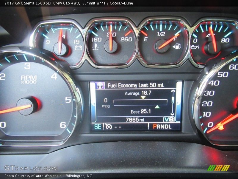 Summit White / Cocoa/­Dune 2017 GMC Sierra 1500 SLT Crew Cab 4WD