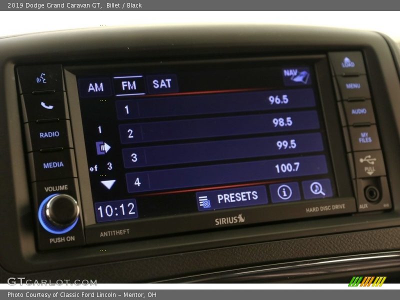 Billet / Black 2019 Dodge Grand Caravan GT