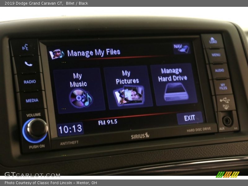 Billet / Black 2019 Dodge Grand Caravan GT