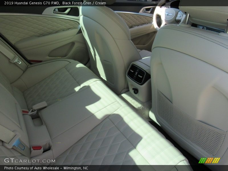 Rear Seat of 2019 Genesis G70 RWD