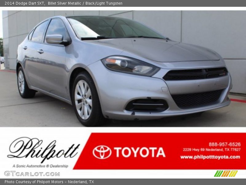 Billet Silver Metallic / Black/Light Tungsten 2014 Dodge Dart SXT