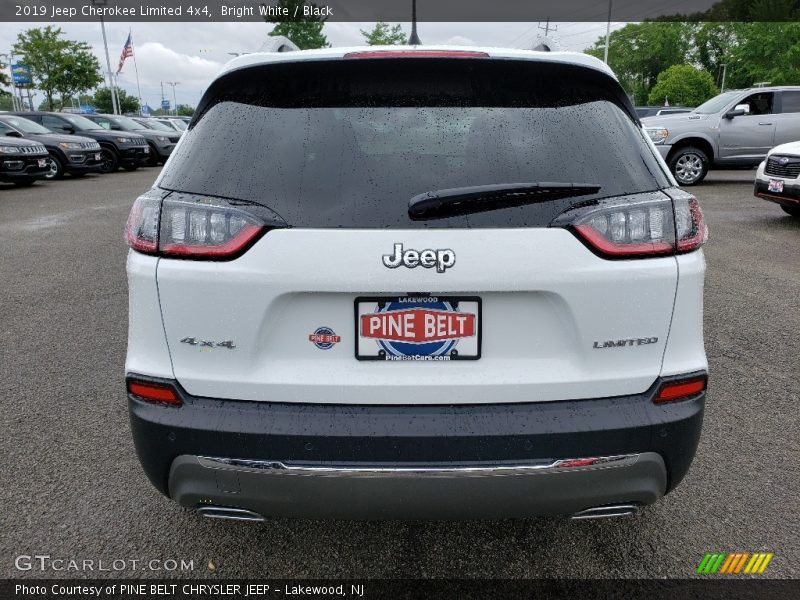 Bright White / Black 2019 Jeep Cherokee Limited 4x4