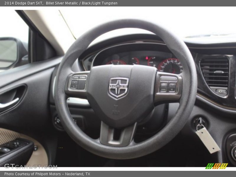 Billet Silver Metallic / Black/Light Tungsten 2014 Dodge Dart SXT