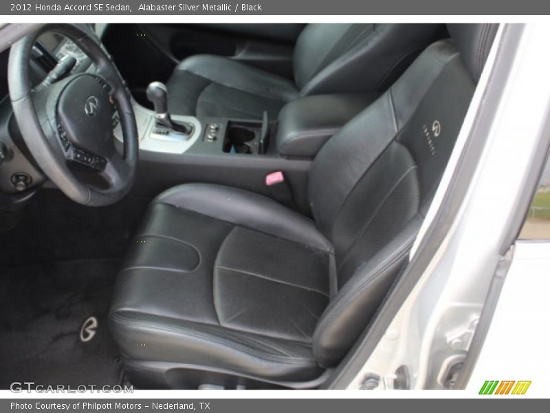 Alabaster Silver Metallic / Black 2012 Honda Accord SE Sedan