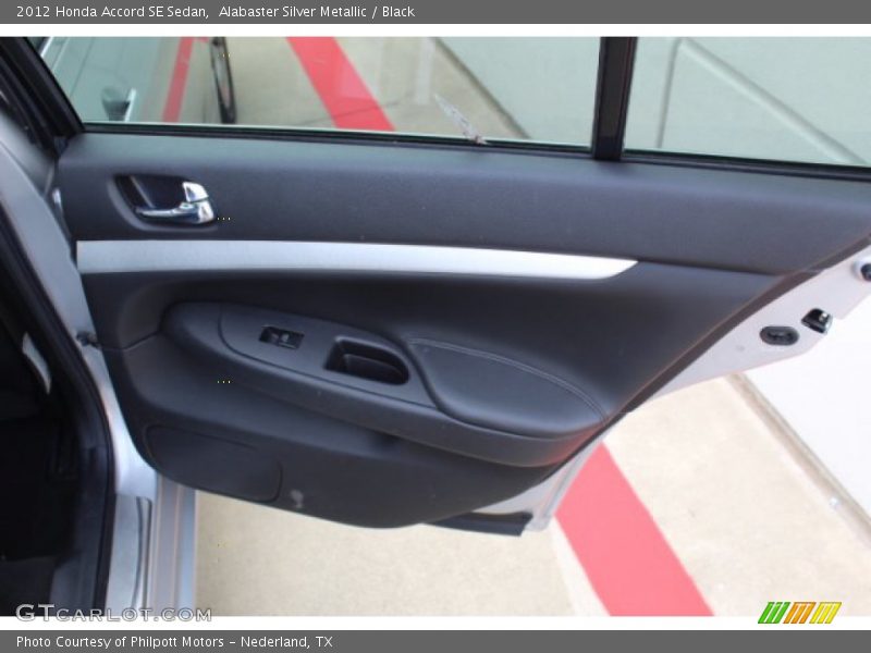 Alabaster Silver Metallic / Black 2012 Honda Accord SE Sedan