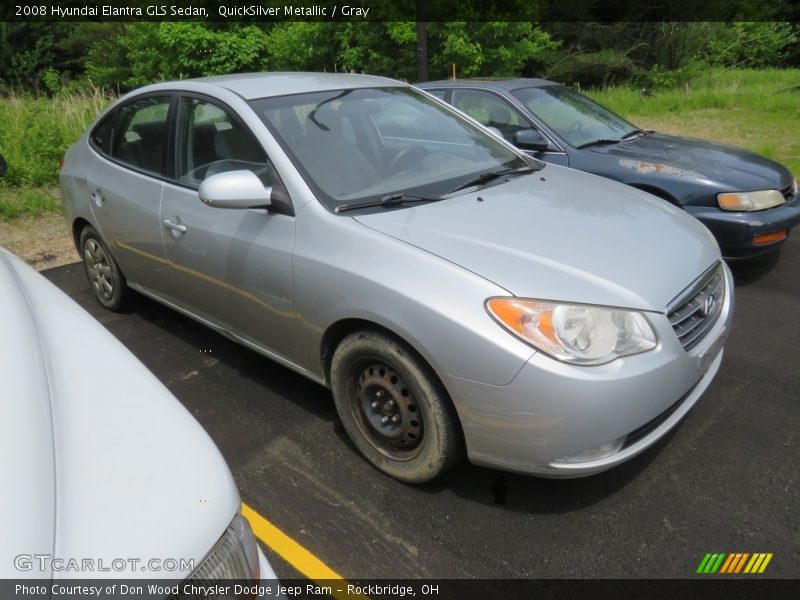 QuickSilver Metallic / Gray 2008 Hyundai Elantra GLS Sedan