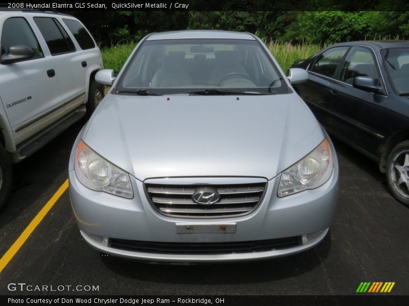 QuickSilver Metallic / Gray 2008 Hyundai Elantra GLS Sedan