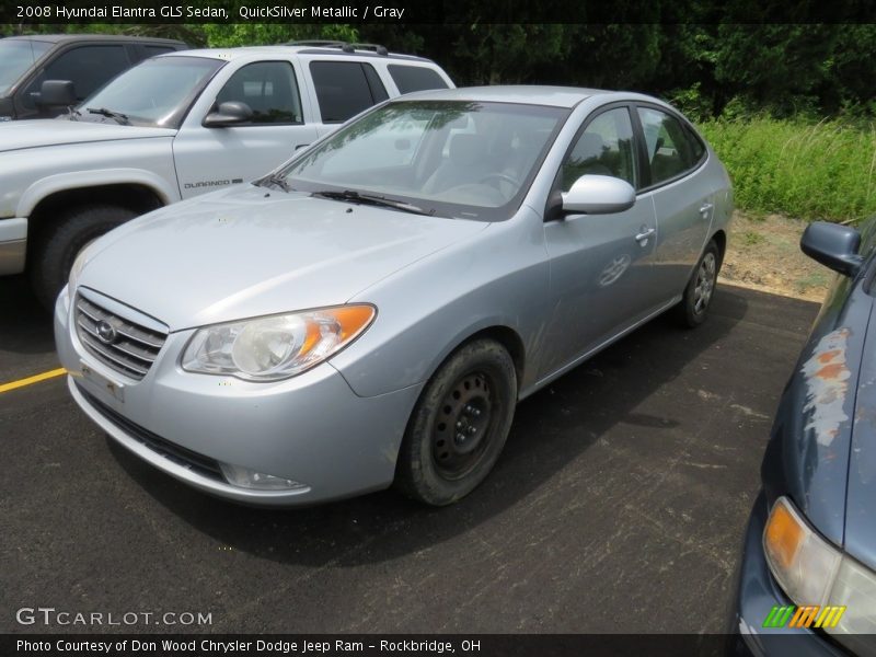 QuickSilver Metallic / Gray 2008 Hyundai Elantra GLS Sedan