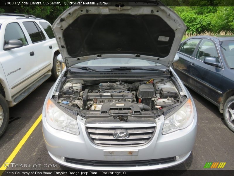 QuickSilver Metallic / Gray 2008 Hyundai Elantra GLS Sedan
