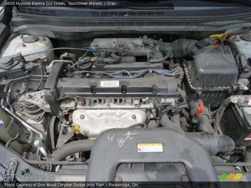 QuickSilver Metallic / Gray 2008 Hyundai Elantra GLS Sedan