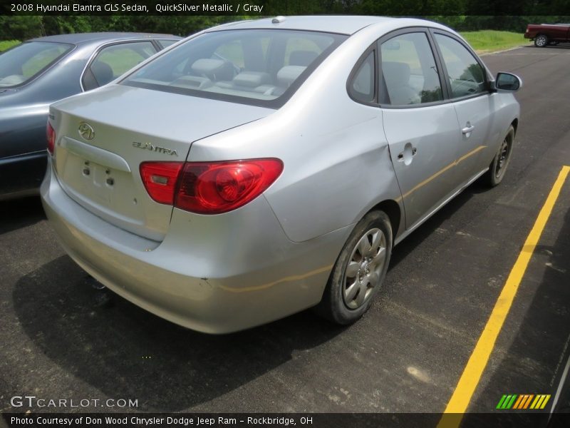 QuickSilver Metallic / Gray 2008 Hyundai Elantra GLS Sedan