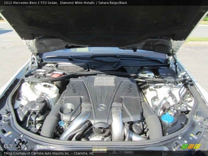 Diamond White Metallic / Sahara Beige/Black 2012 Mercedes-Benz S 550 Sedan