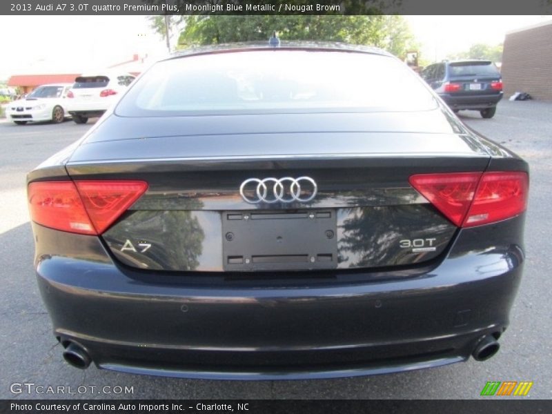 Moonlight Blue Metallic / Nougat Brown 2013 Audi A7 3.0T quattro Premium Plus