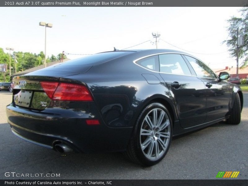 Moonlight Blue Metallic / Nougat Brown 2013 Audi A7 3.0T quattro Premium Plus