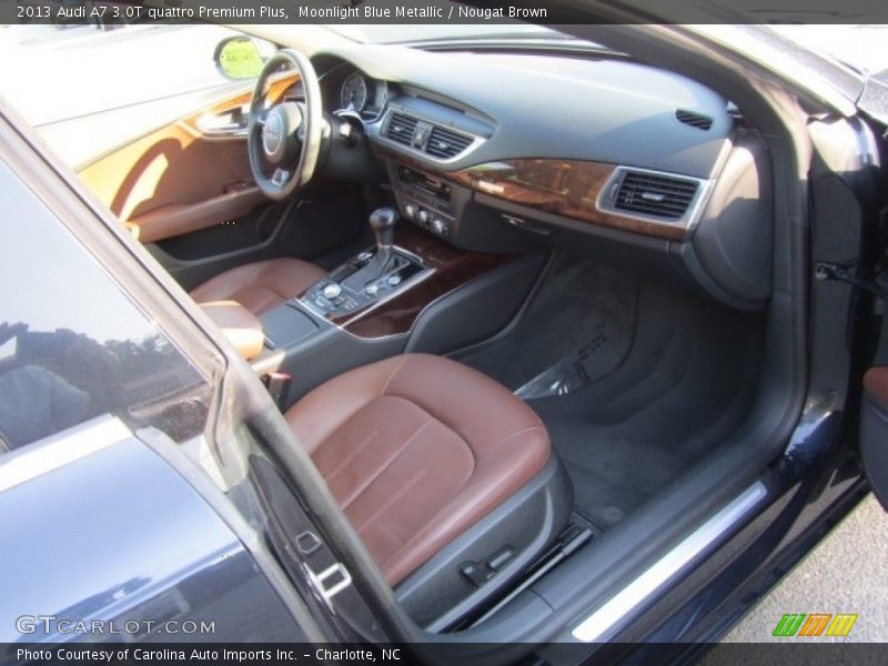 Moonlight Blue Metallic / Nougat Brown 2013 Audi A7 3.0T quattro Premium Plus