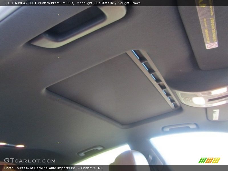 Moonlight Blue Metallic / Nougat Brown 2013 Audi A7 3.0T quattro Premium Plus