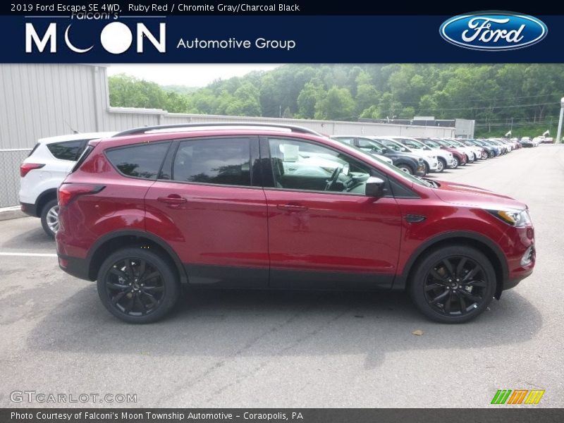 Ruby Red / Chromite Gray/Charcoal Black 2019 Ford Escape SE 4WD