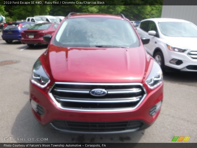 Ruby Red / Chromite Gray/Charcoal Black 2019 Ford Escape SE 4WD