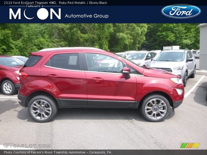 Ruby Red Metallic / Ebony Black 2019 Ford EcoSport Titanium 4WD