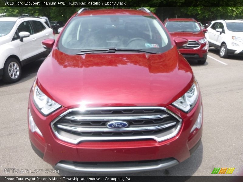 Ruby Red Metallic / Ebony Black 2019 Ford EcoSport Titanium 4WD
