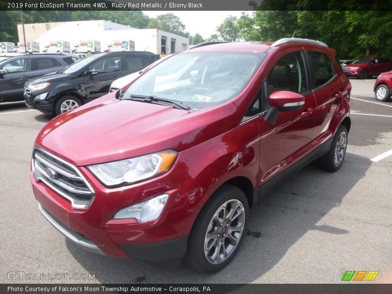 Ruby Red Metallic / Ebony Black 2019 Ford EcoSport Titanium 4WD