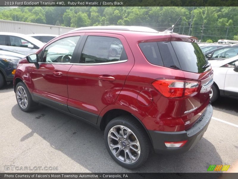 Ruby Red Metallic / Ebony Black 2019 Ford EcoSport Titanium 4WD