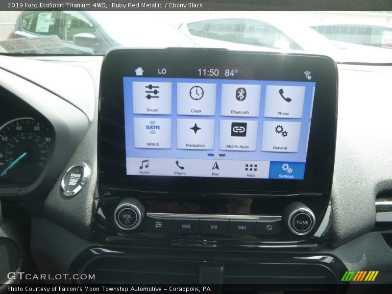 Ruby Red Metallic / Ebony Black 2019 Ford EcoSport Titanium 4WD