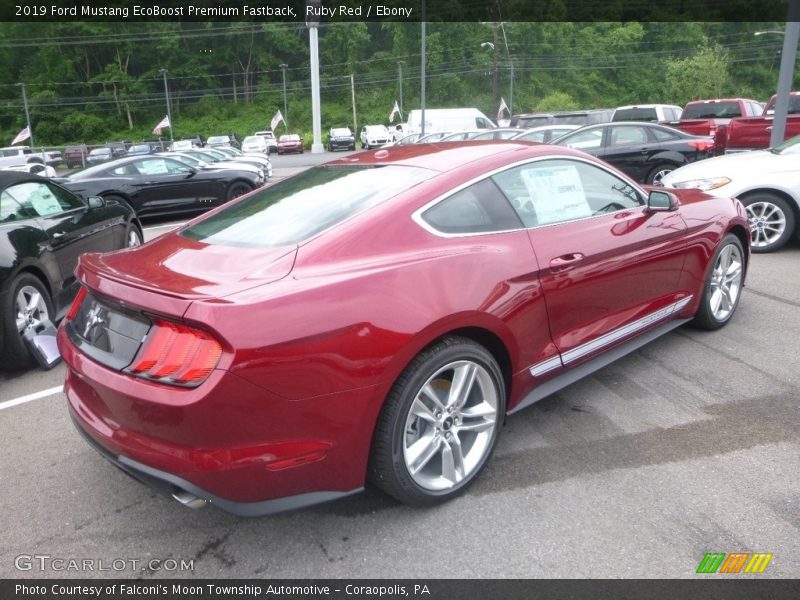 Ruby Red / Ebony 2019 Ford Mustang EcoBoost Premium Fastback