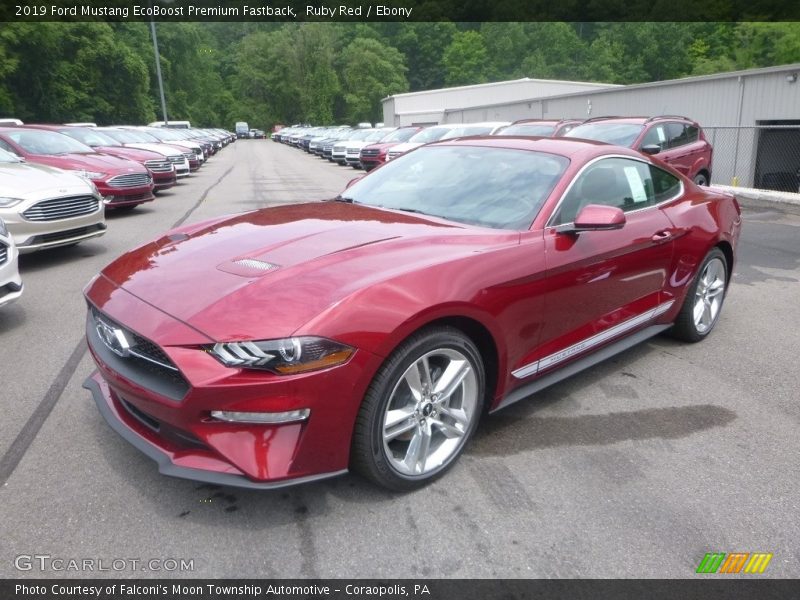Ruby Red / Ebony 2019 Ford Mustang EcoBoost Premium Fastback