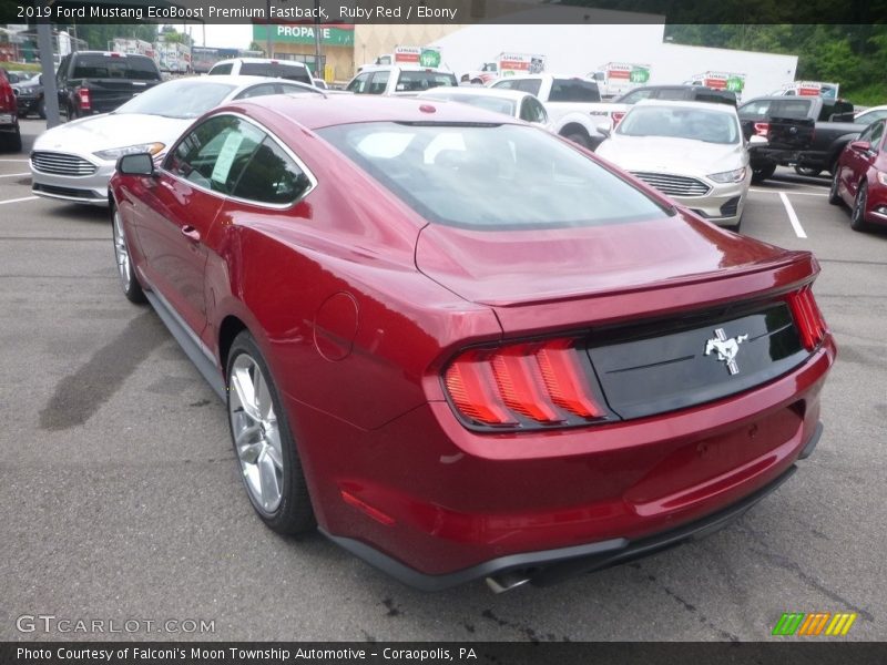 Ruby Red / Ebony 2019 Ford Mustang EcoBoost Premium Fastback