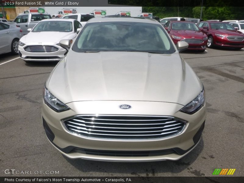 White Gold / Ebony 2019 Ford Fusion SE