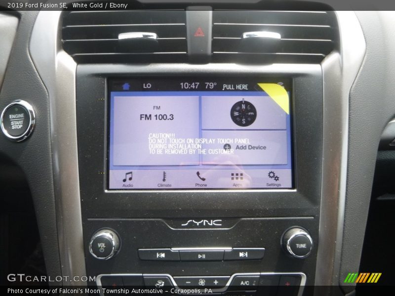 White Gold / Ebony 2019 Ford Fusion SE