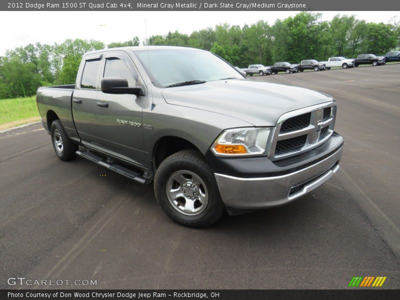 Mineral Gray Metallic / Dark Slate Gray/Medium Graystone 2012 Dodge Ram 1500 ST Quad Cab 4x4