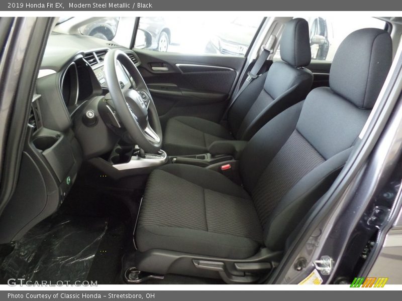 Modern Steel Metallic / Black 2019 Honda Fit EX
