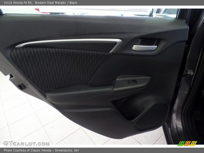 Modern Steel Metallic / Black 2019 Honda Fit EX